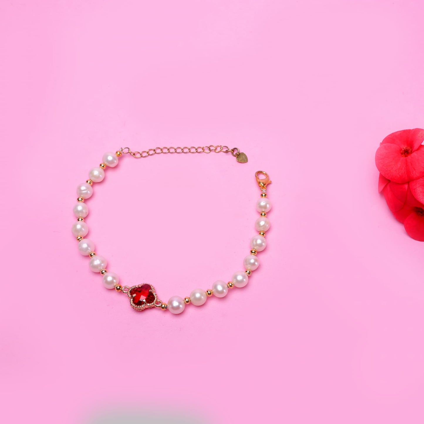 PEARL BRACELET – RED DIAMOND EDITION