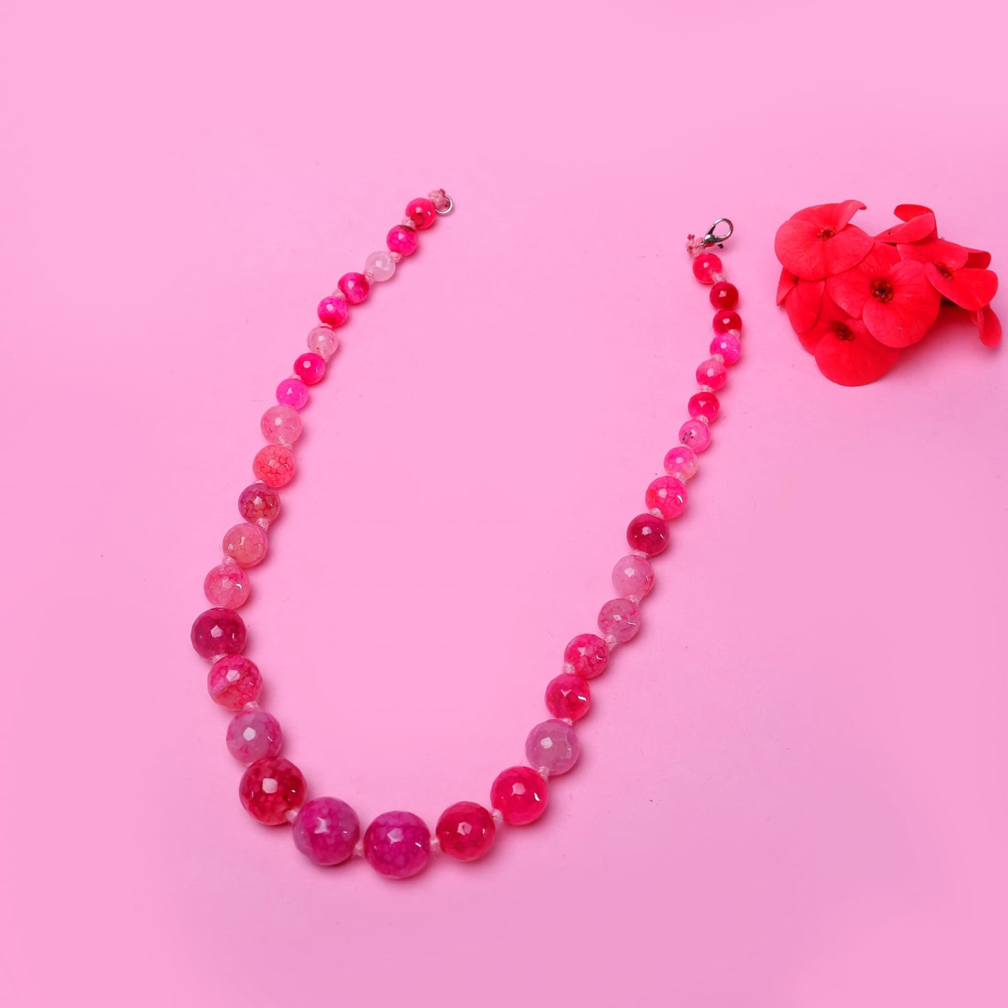 PINK ONYX NECKLACE