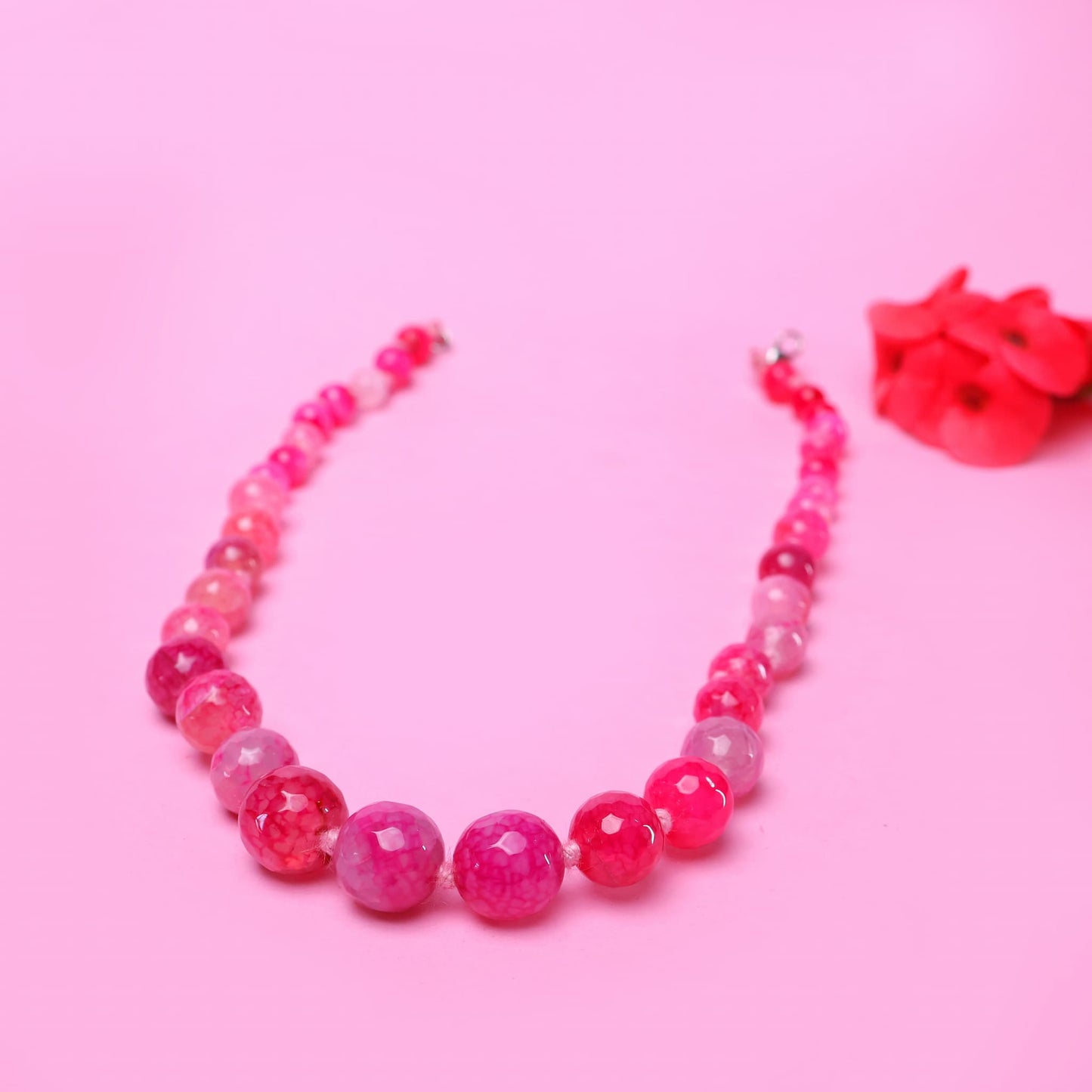 PINK ONYX NECKLACE